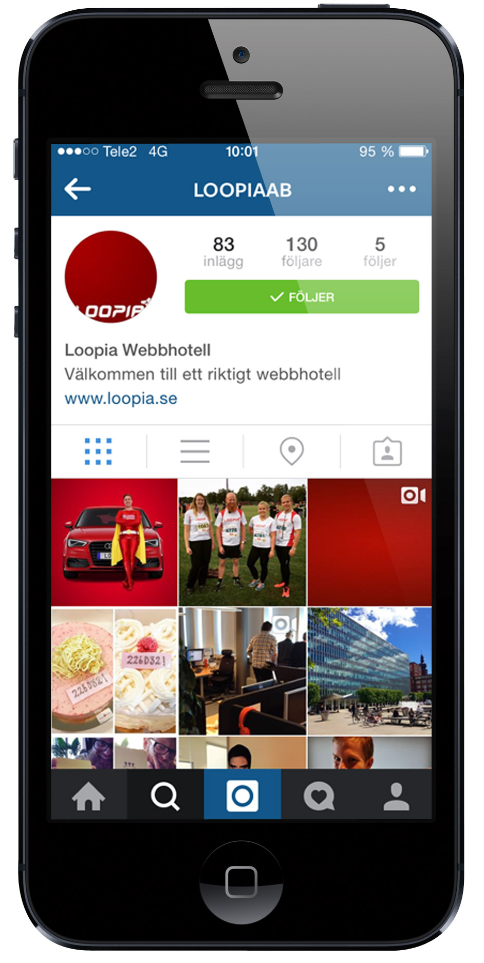 Loopia på Instagram - på svensk.